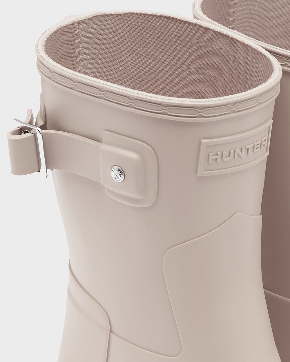 Women Hunter Refined Slim Fit | Short Rain Boots Grey | NZ-37895-LKUD